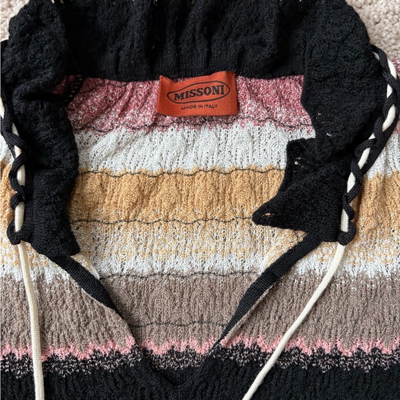 Missoni Multicolor Striped Cowl Neck Sweater - Picture 2 of 6